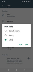 Mengaktifkan Mode Gelap di Aplikasi WA